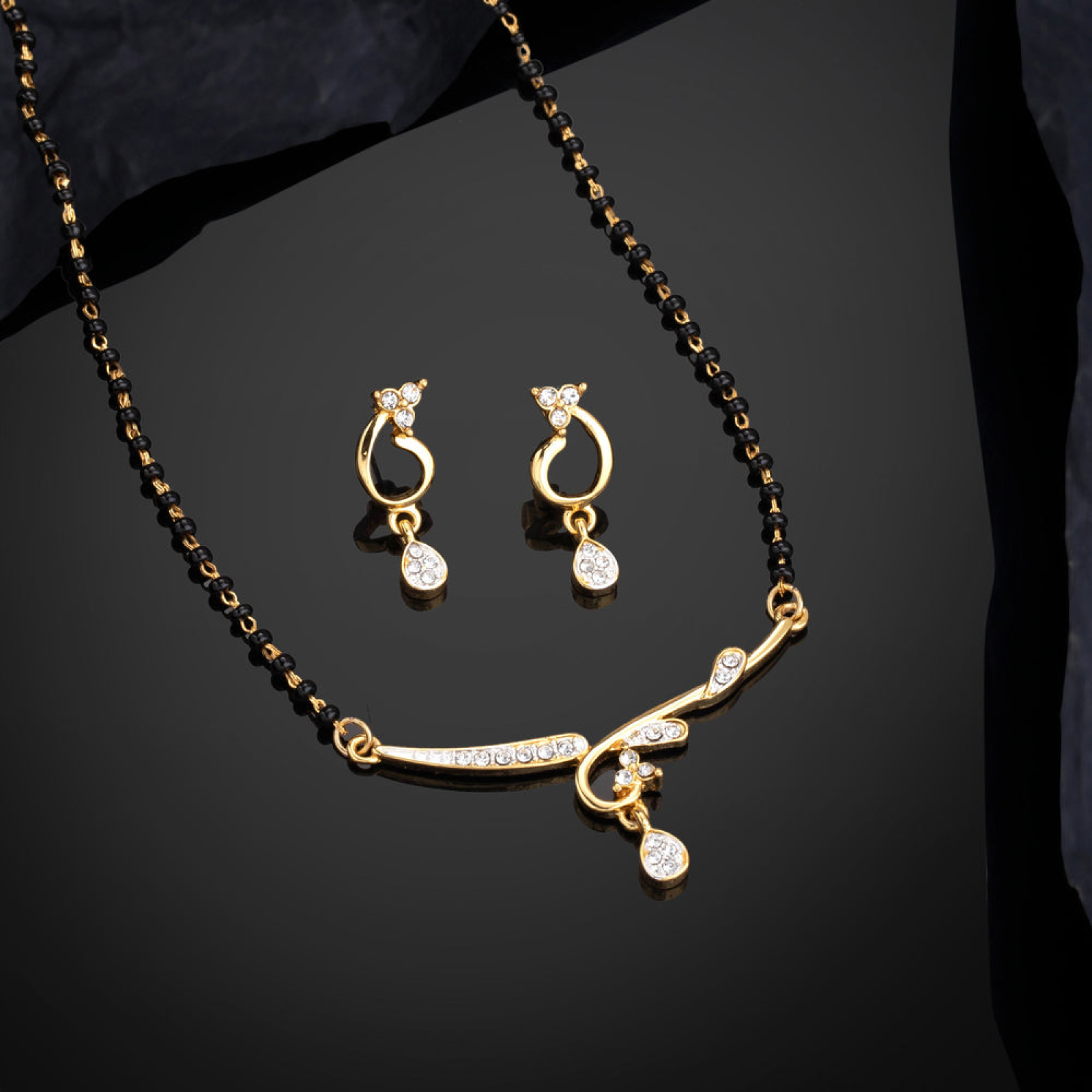 Heavenly Crystal Mangalsutra