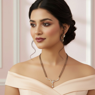 Drop Flower Mangalsutra