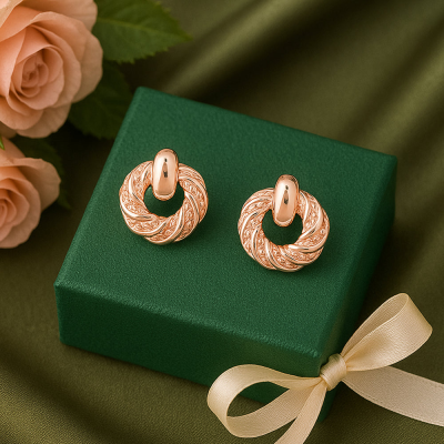 Circular Stud Earrings