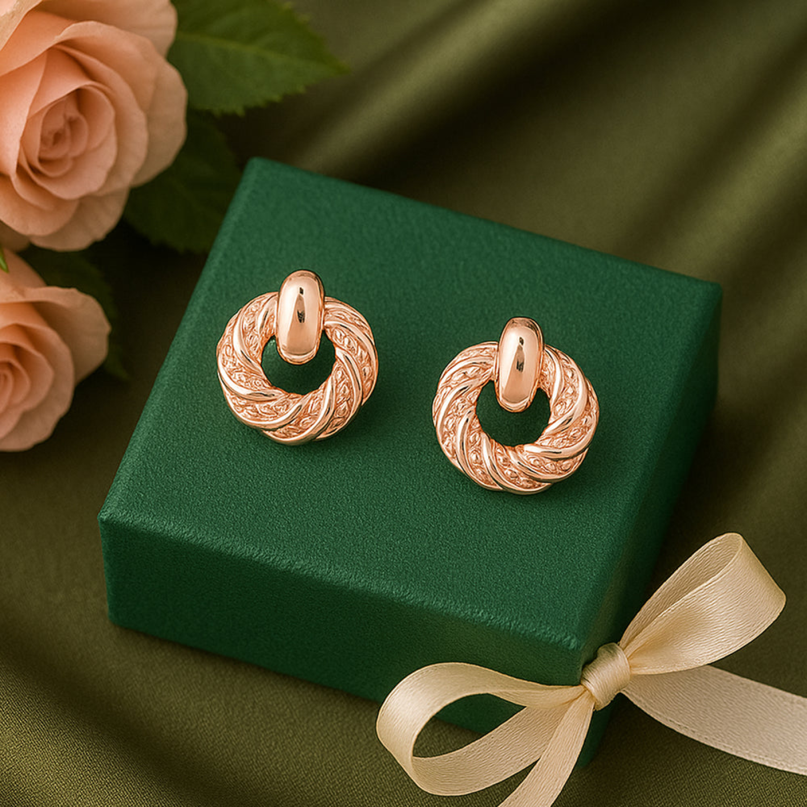 Circular Stud Earrings