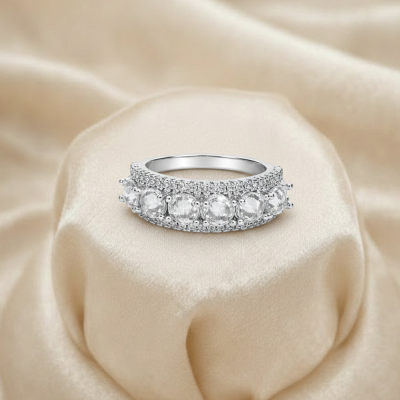 Round Stone Rings