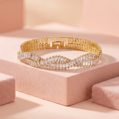 Rectangular Crystal Bracelets