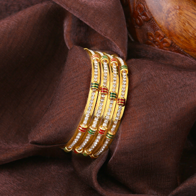 Alluring Crystal Bangles