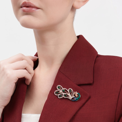 Morbagh Green Brooch